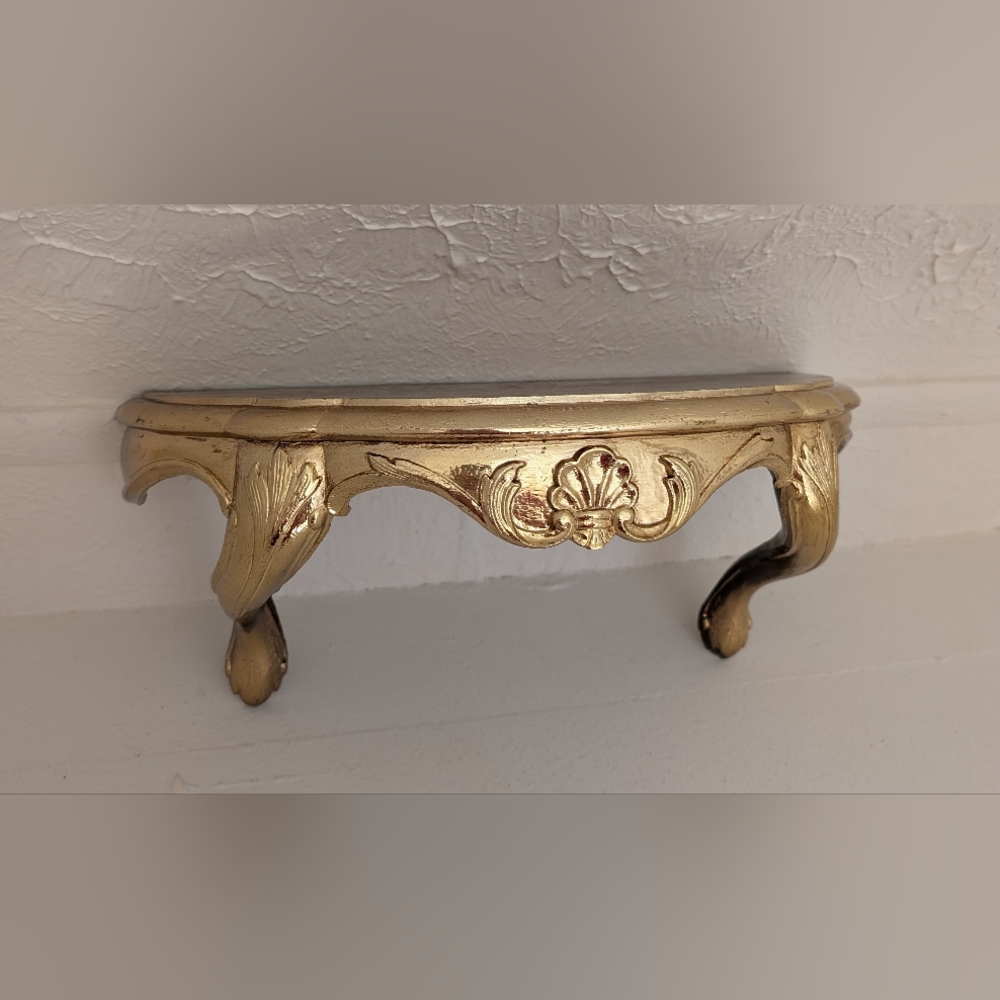 Vintage Gold Ornate Burwood Shelf